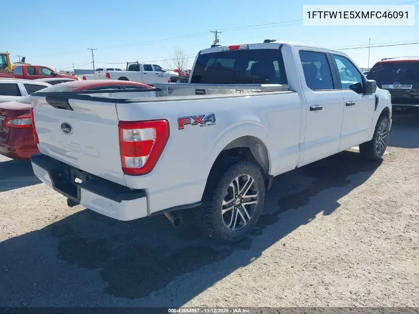 1FTFW1E5XMFC46091 2021 Ford F-150 Xl