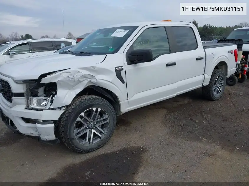 1FTEW1EP5MKD31151 2021 Ford F-150 Xl