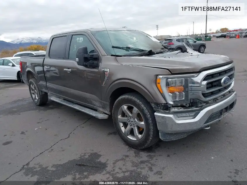1FTFW1E88MFA27141 2021 Ford F-150 Xlt