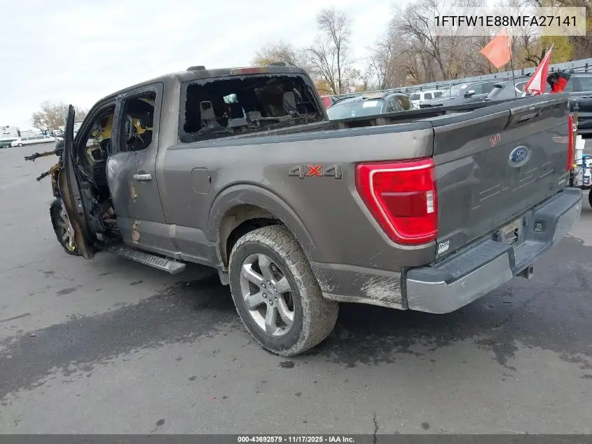 1FTFW1E88MFA27141 2021 Ford F-150 Xlt
