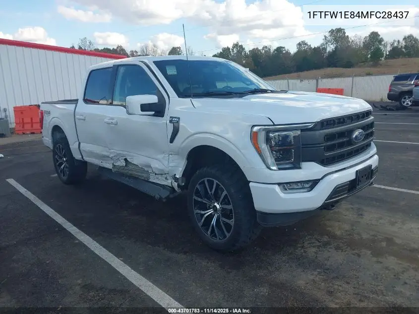 1FTFW1E84MFC28437 2021 Ford F-150 Lariat