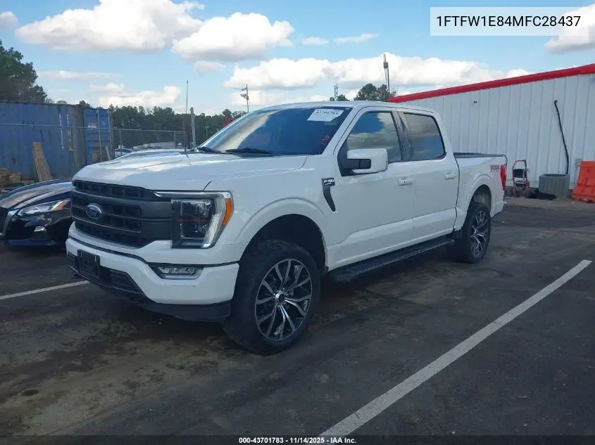 1FTFW1E84MFC28437 2021 Ford F-150 Lariat