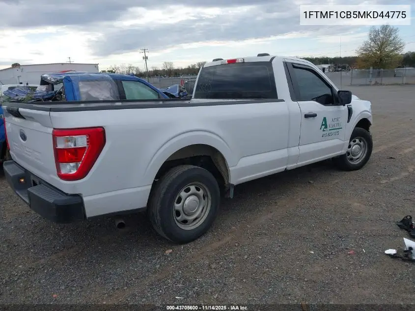 1FTMF1CB5MKD44775 2021 Ford F-150 Xl