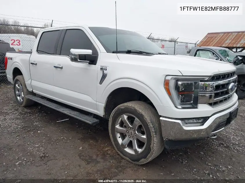 1FTFW1E82MFB88777 2021 Ford F-150 Lariat
