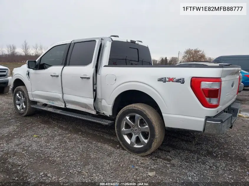 1FTFW1E82MFB88777 2021 Ford F-150 Lariat