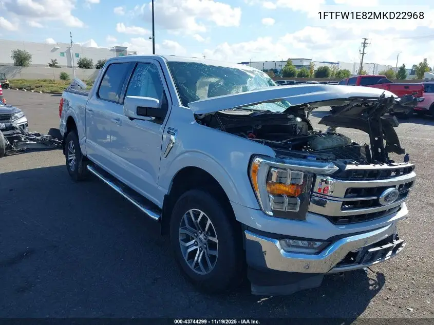 1FTFW1E82MKD22968 2021 Ford F-150 Lariat