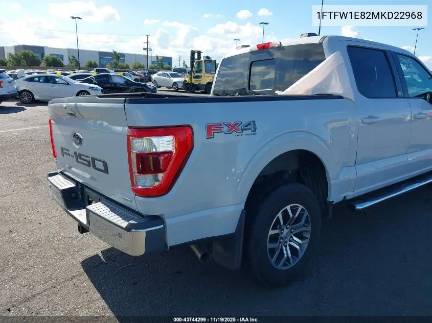 1FTFW1E82MKD22968 2021 Ford F-150 Lariat