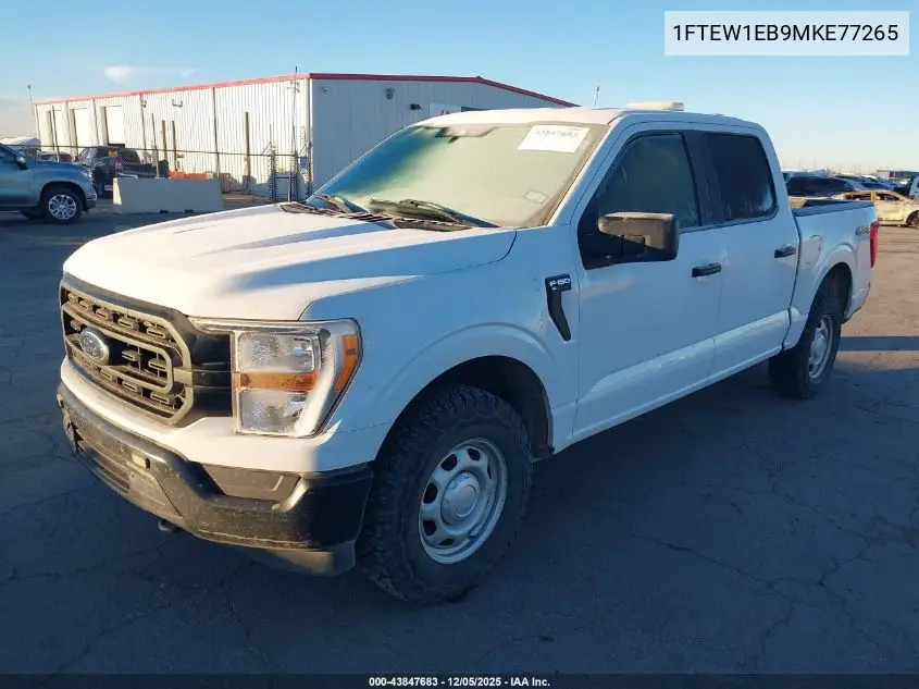 1FTEW1EB9MKE77265 2021 Ford F-150 Xl