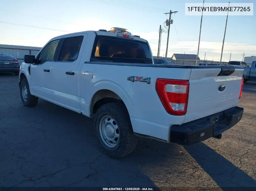 1FTEW1EB9MKE77265 2021 Ford F-150 Xl