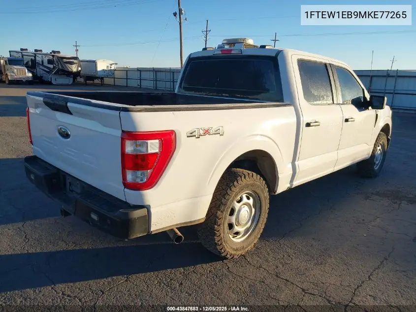 1FTEW1EB9MKE77265 2021 Ford F-150 Xl
