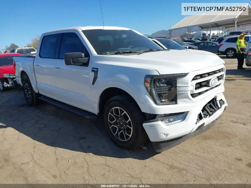 1FTEW1CP7MFA52750 2021 Ford F-150 Xlt