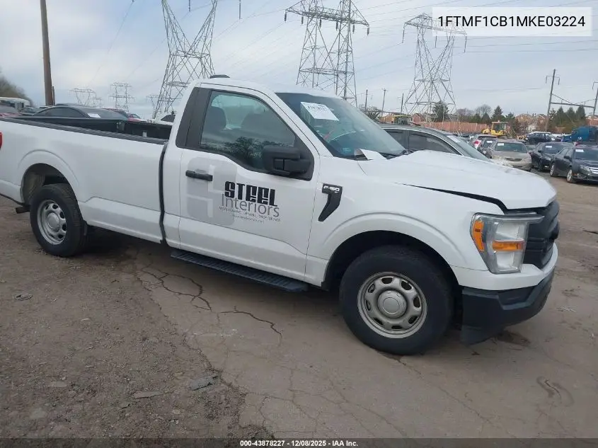 1FTMF1CB1MKE03224 2021 Ford F-150 Xl