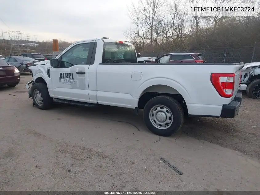 1FTMF1CB1MKE03224 2021 Ford F-150 Xl