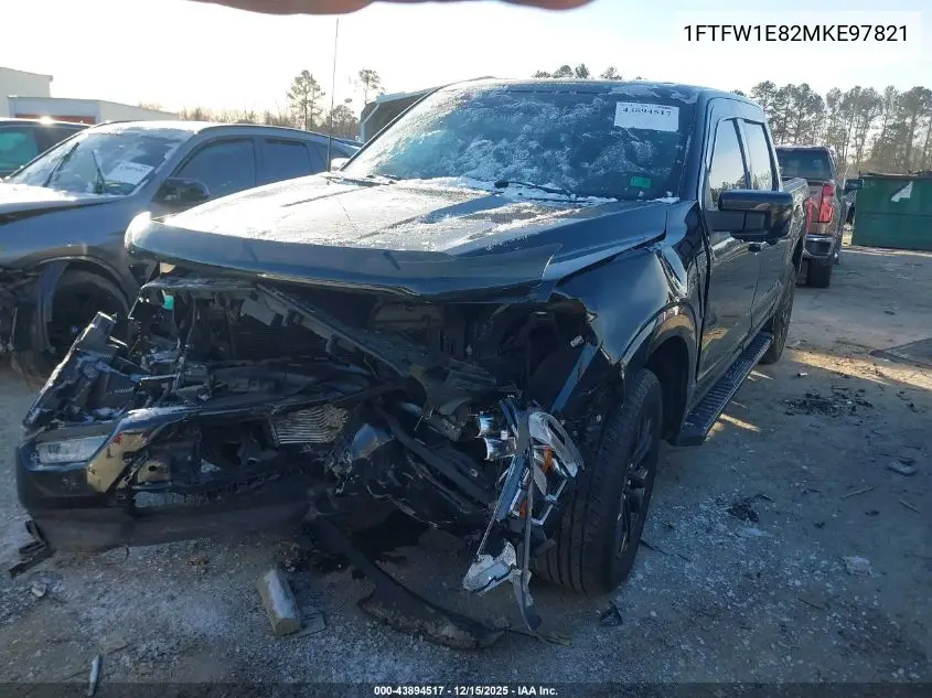 1FTFW1E82MKE97821 2021 Ford F-150 Lariat