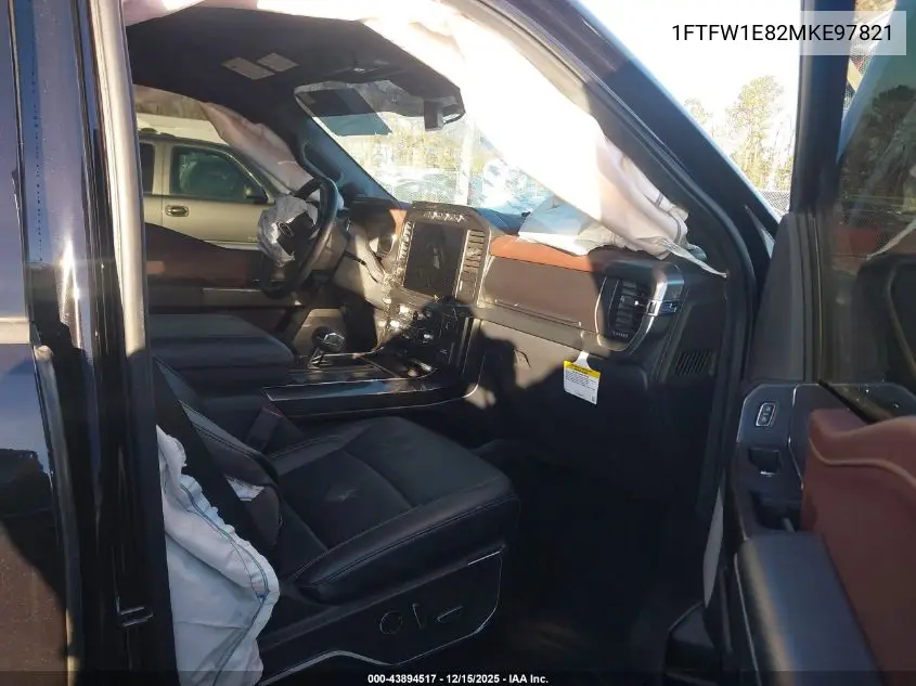 1FTFW1E82MKE97821 2021 Ford F-150 Lariat