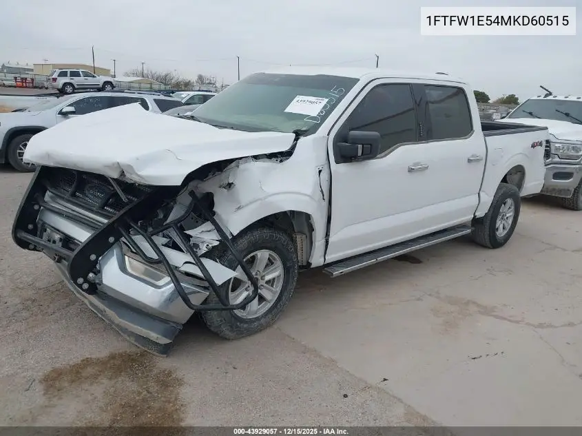 1FTFW1E54MKD60515 2021 Ford F-150 Xlt