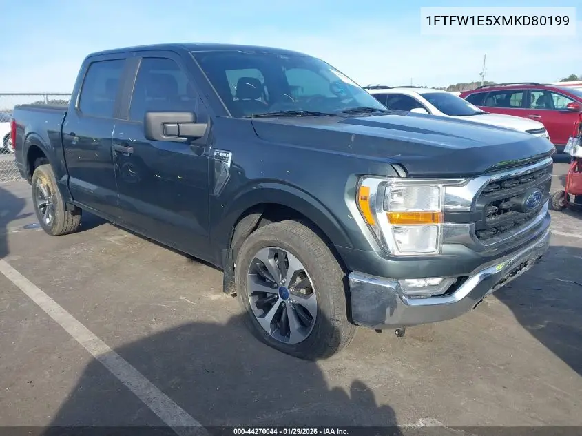 1FTFW1E5XMKD80199 2021 Ford F-150 Xlt