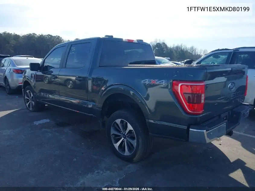 1FTFW1E5XMKD80199 2021 Ford F-150 Xlt