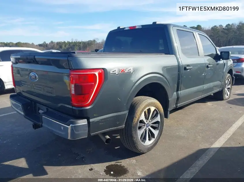 1FTFW1E5XMKD80199 2021 Ford F-150 Xlt