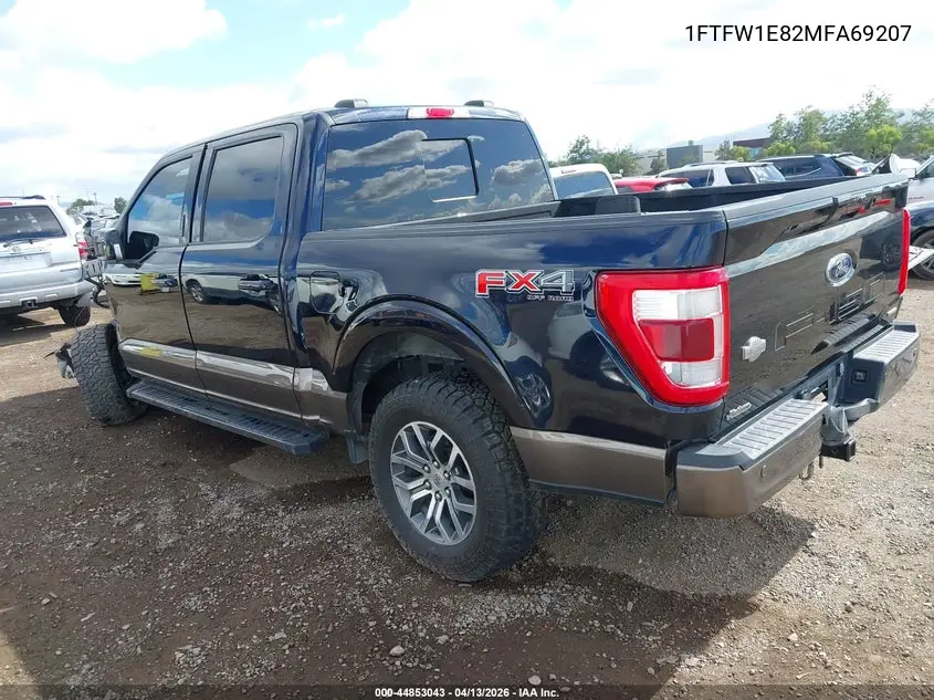 1FTFW1E82MFA69207 2021 Ford F-150 King Ranch