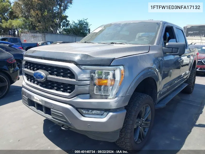 1FTFW1ED3NFA17132 2022 Ford F-150 Xlt