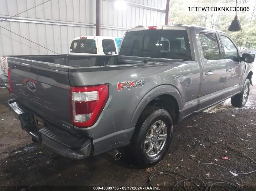 1FTFW1E8XNKE30806 2022 Ford F-150 Lariat