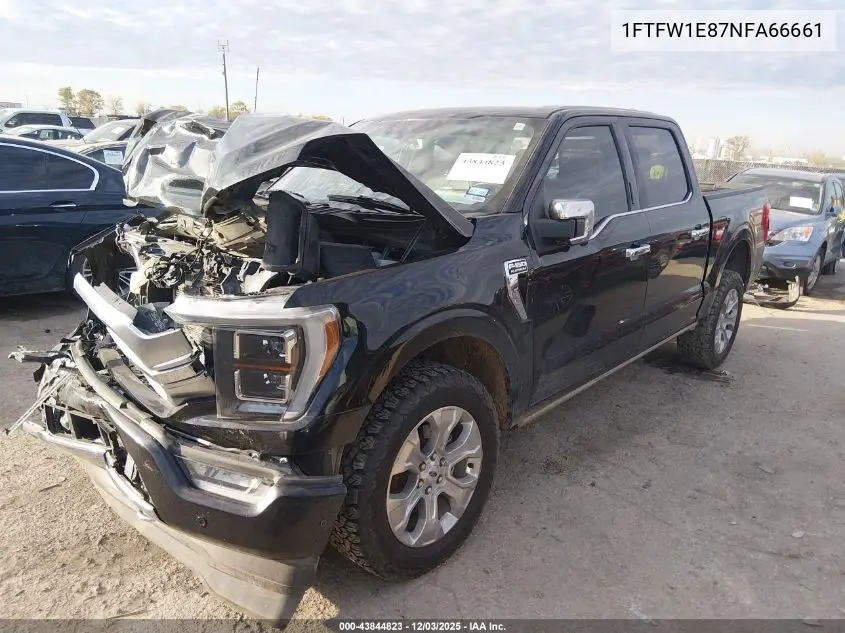 1FTFW1E87NFA66661 2022 Ford F-150 Platinum