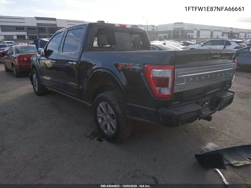 1FTFW1E87NFA66661 2022 Ford F-150 Platinum