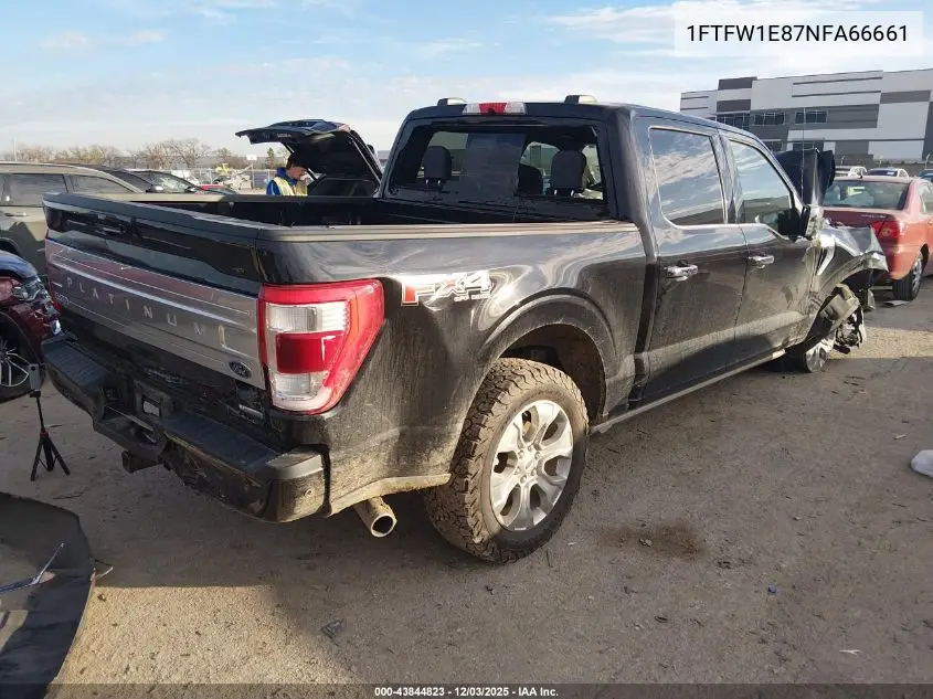 1FTFW1E87NFA66661 2022 Ford F-150 Platinum