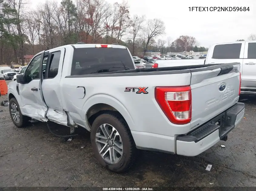 1FTEX1CP2NKD59684 2022 Ford F-150 Xl