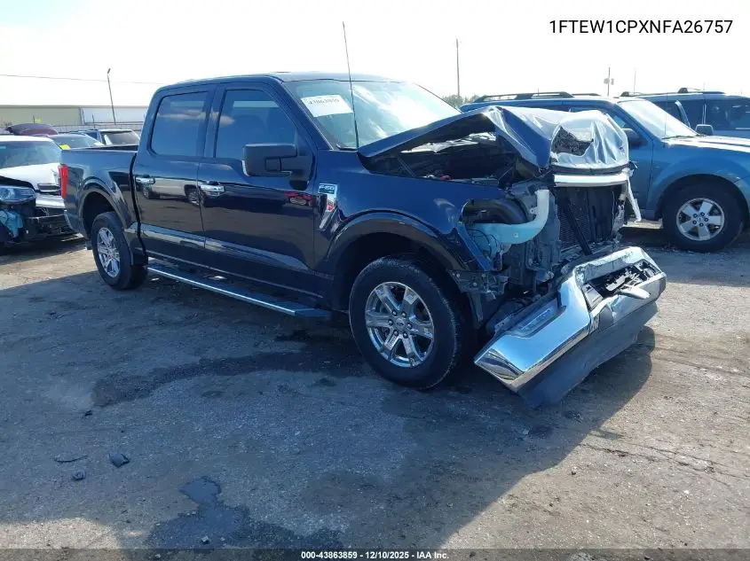 1FTEW1CPXNFA26757 2022 Ford F-150 Xlt