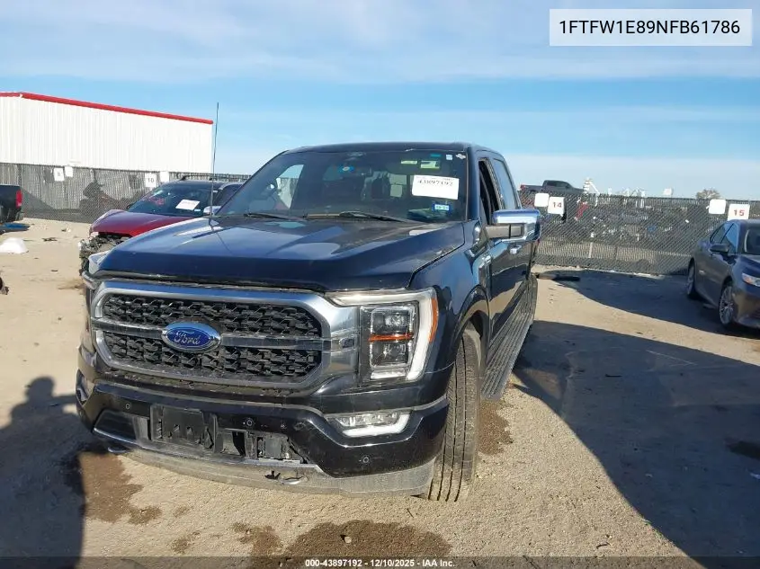 1FTFW1E89NFB61786 2022 Ford F-150 Platinum