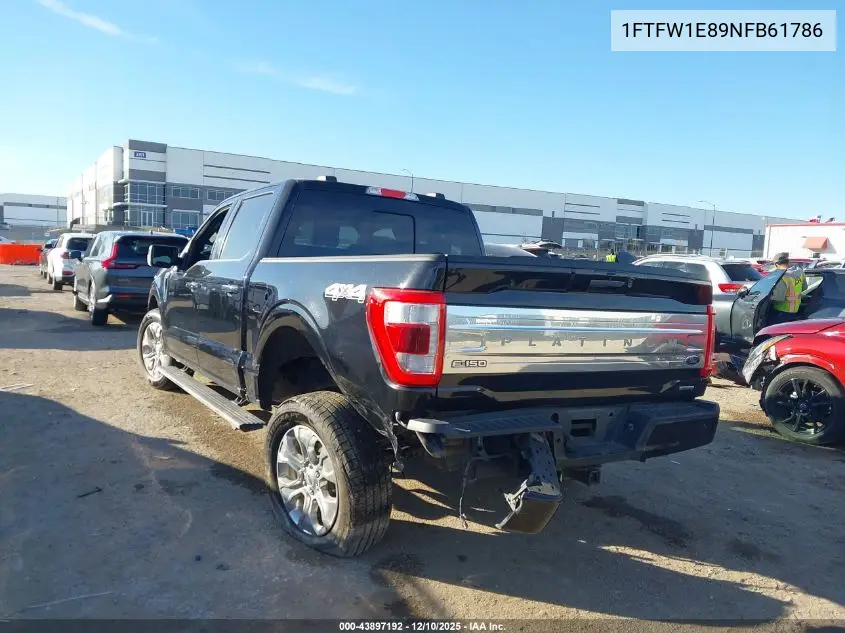 1FTFW1E89NFB61786 2022 Ford F-150 Platinum