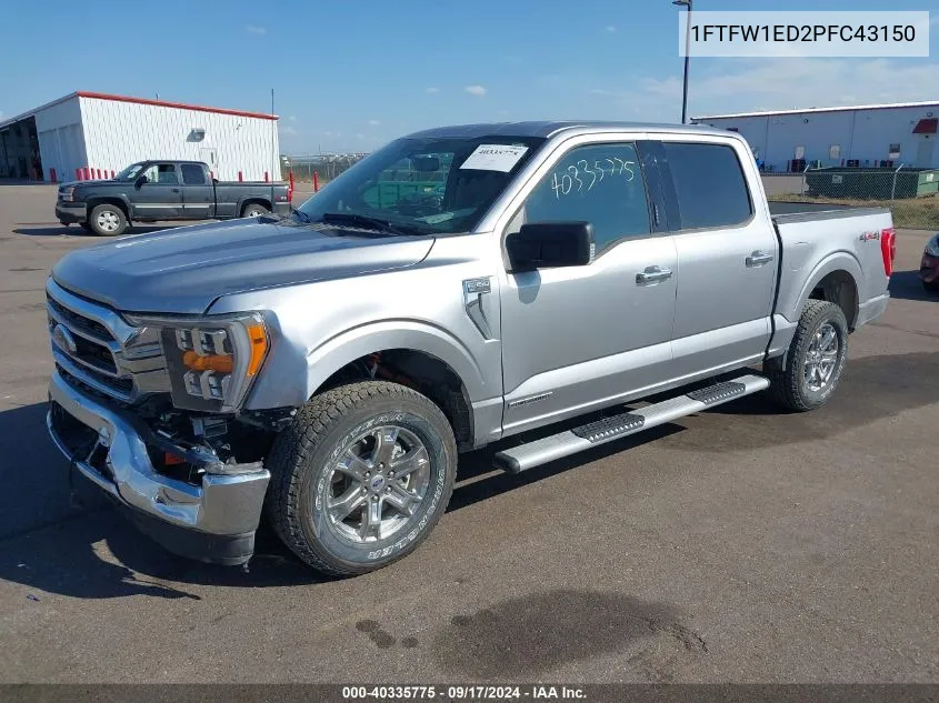 2023 Ford F-150 Xlt VIN: 1FTFW1ED2PFC43150 Lot: 40335775