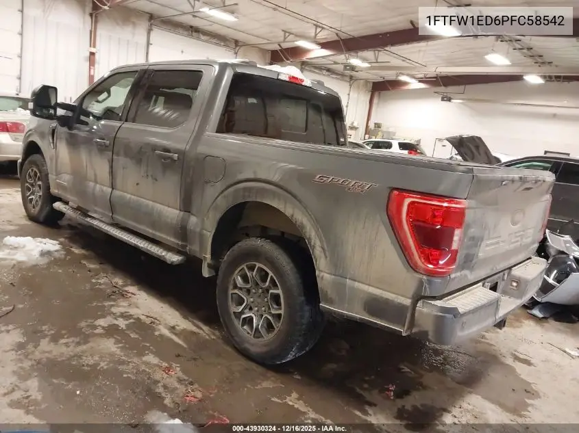 1FTFW1ED6PFC58542 2023 Ford F-150 Xlt