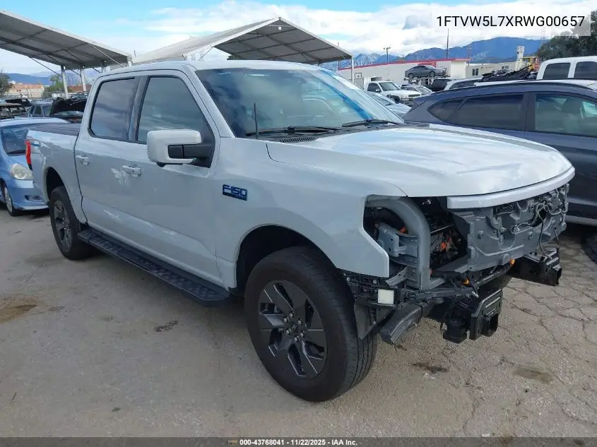 1FTVW5L7XRWG00657 2024 Ford F-150 Lightning Lariat
