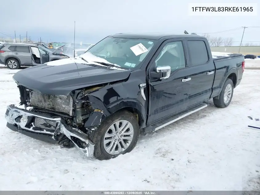 1FTFW3L83RKE61965 2024 Ford F-150 Xlt
