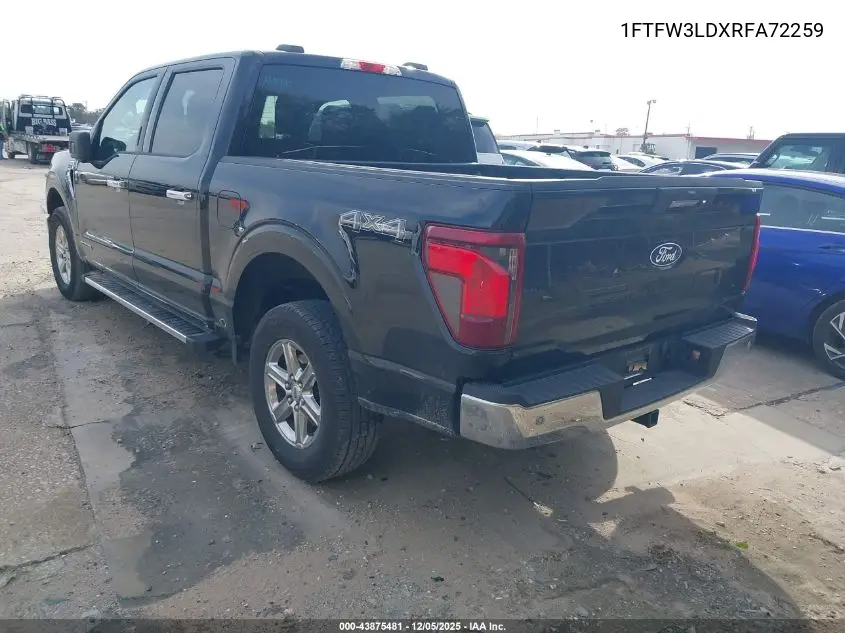 1FTFW3LDXRFA72259 2024 Ford F-150 Xlt