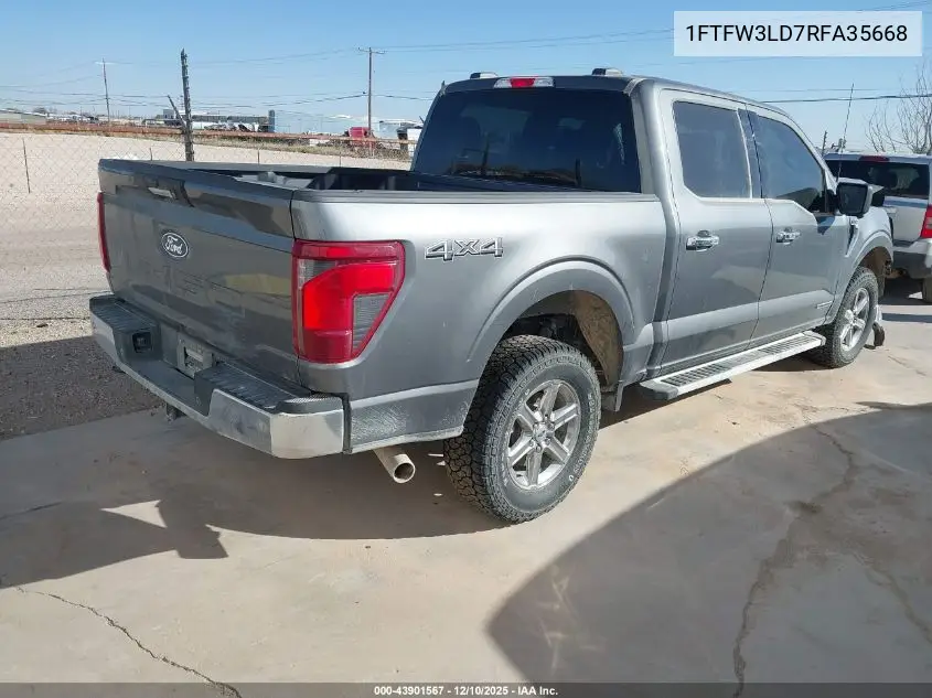 1FTFW3LD7RFA35668 2024 Ford F-150 Xlt