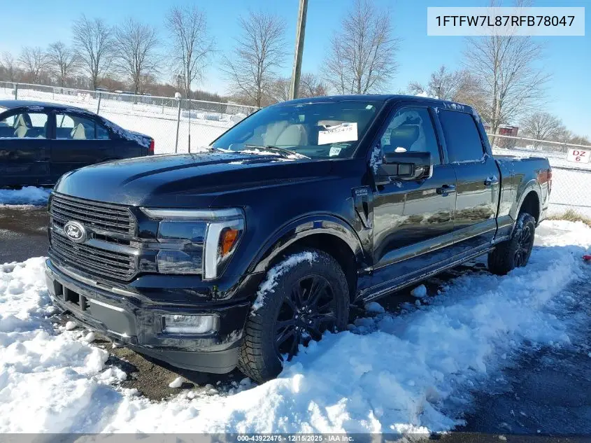 1FTFW7L87RFB78047 2024 Ford F-150 Platinum