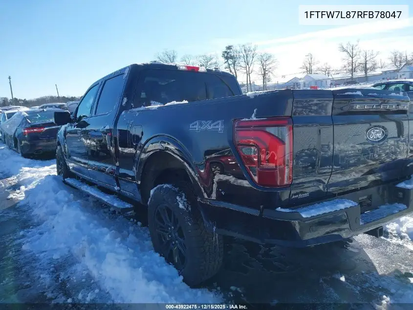 1FTFW7L87RFB78047 2024 Ford F-150 Platinum
