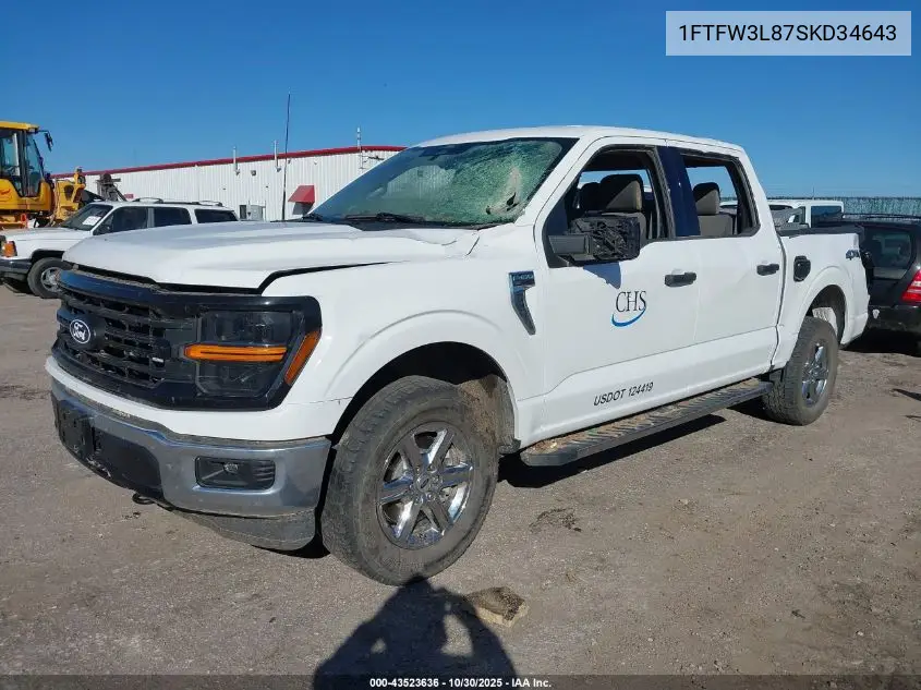 1FTFW3L87SKD34643 2025 Ford F-150 Xlt