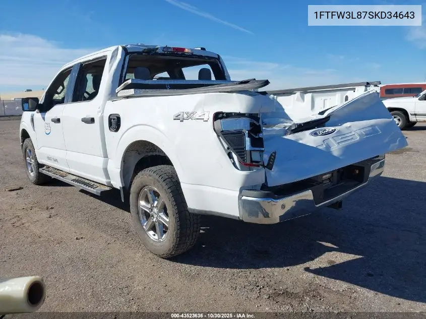 1FTFW3L87SKD34643 2025 Ford F-150 Xlt