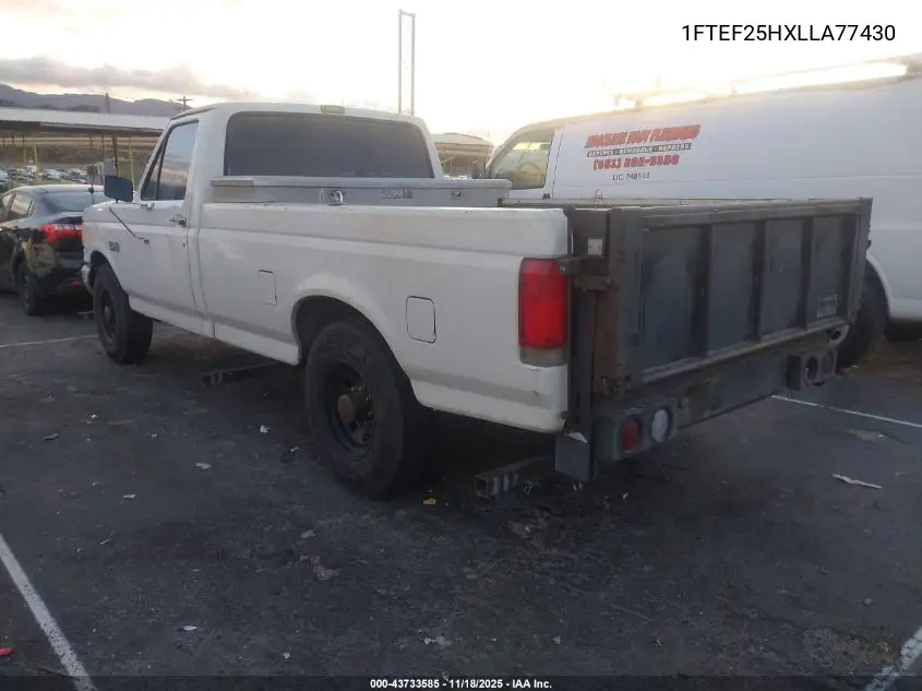 1FTEF25HXLLA77430 1990 Ford F250