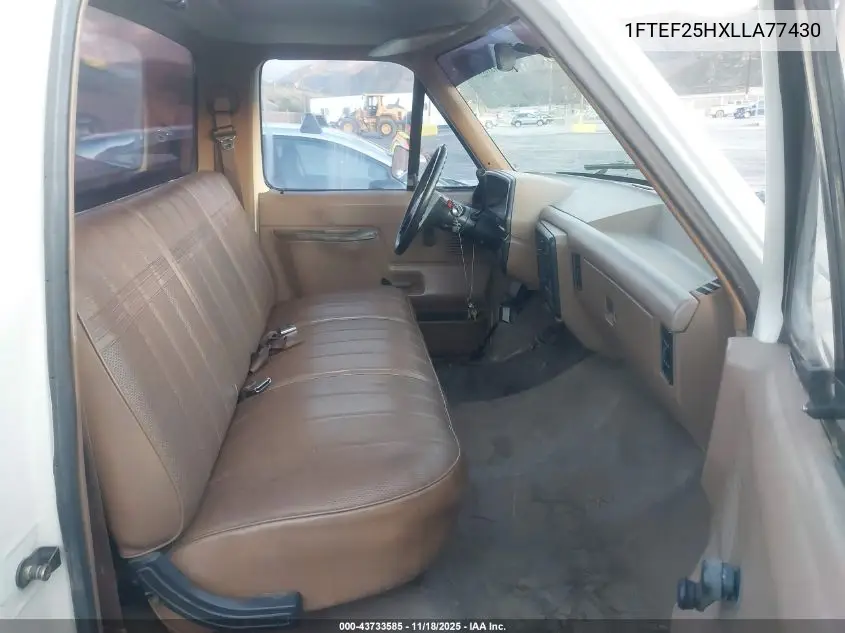 1FTEF25HXLLA77430 1990 Ford F250