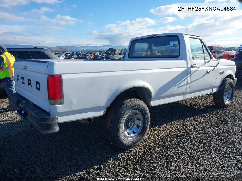 2FTHF25YXNCA04584 1992 Ford F250