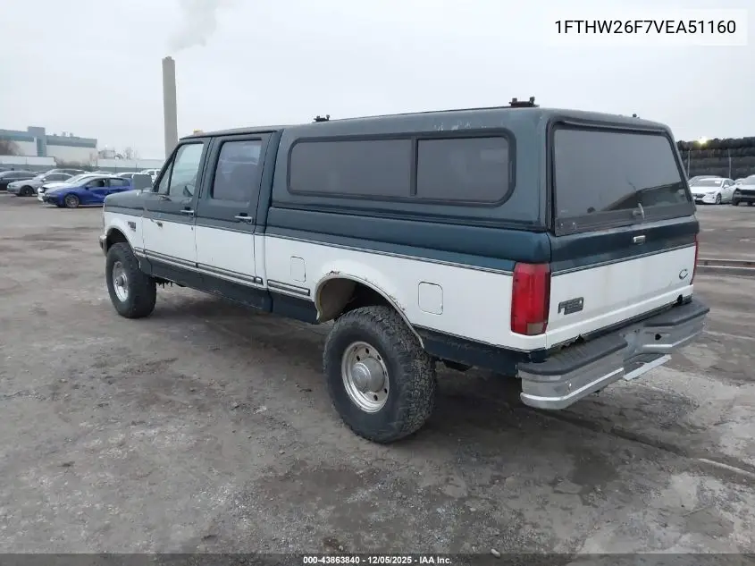 1FTHW26F7VEA51160 1997 Ford F-250 Xl