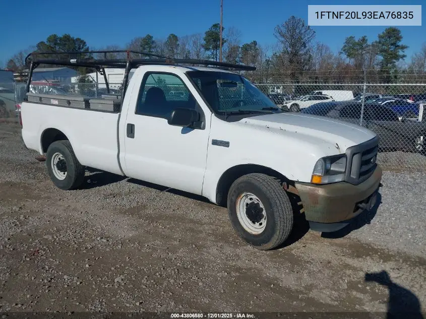 1FTNF20L93EA76835 2003 Ford F-250 Xl/Xlt