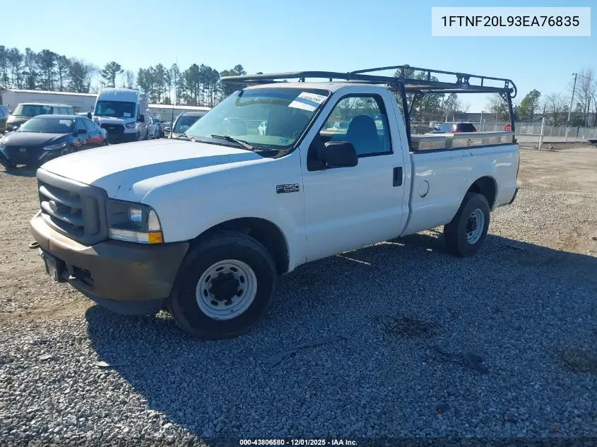 1FTNF20L93EA76835 2003 Ford F-250 Xl/Xlt