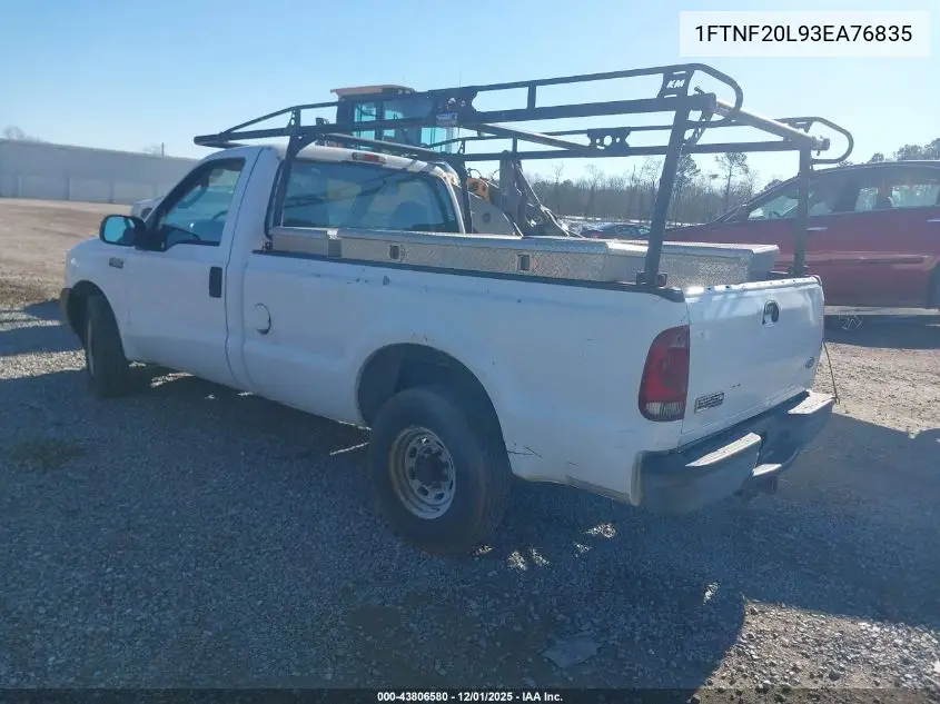 1FTNF20L93EA76835 2003 Ford F-250 Xl/Xlt